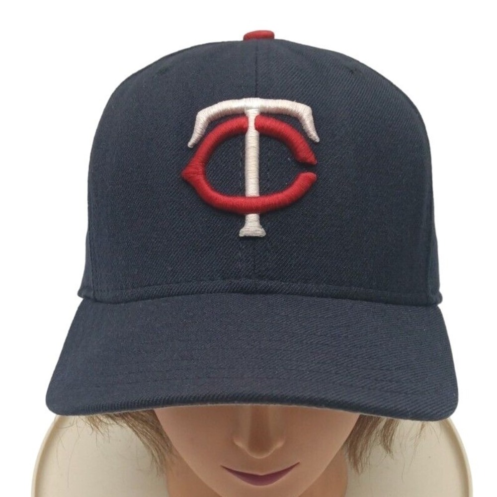 NEW ERA Cap 59FIFTY MLB MINNESOTA TWINS 7 3/8‎ Hat Baseball Cap Lid, pre-owned